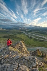 Looking out over the Peel Watershed. Photo: Peter Mather