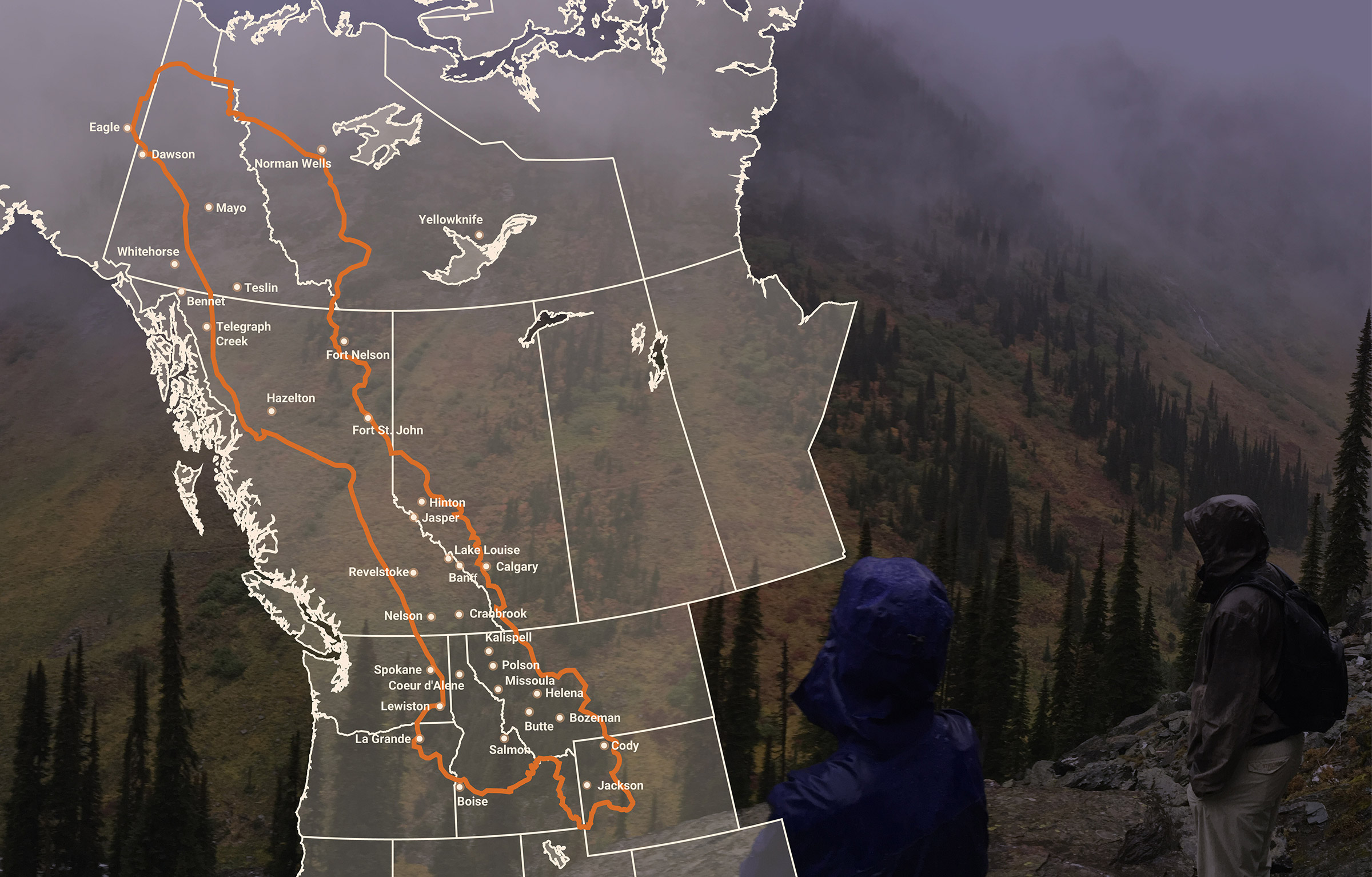 Yellowstone to Yukon regional map