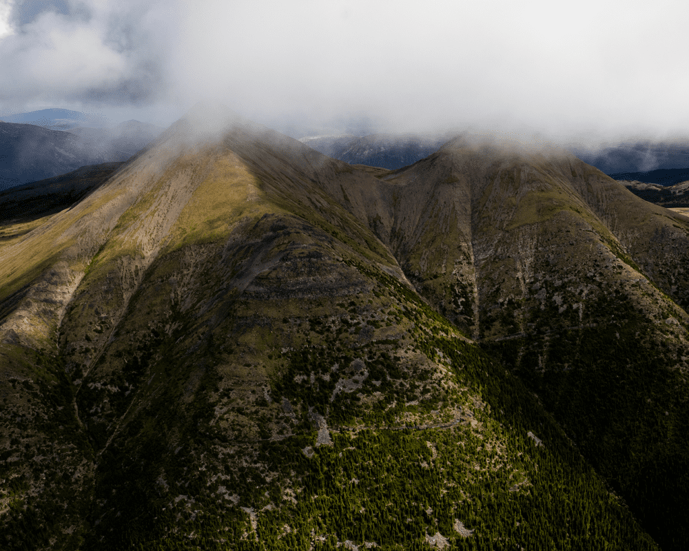 The Klinse-za (Twin Sisters) Mountains are in the heart of the new Klinse-za/Twin Sisters Park in B.C.’s Peace region within Treaty 8 Territory. Credit: David Moskowitz.