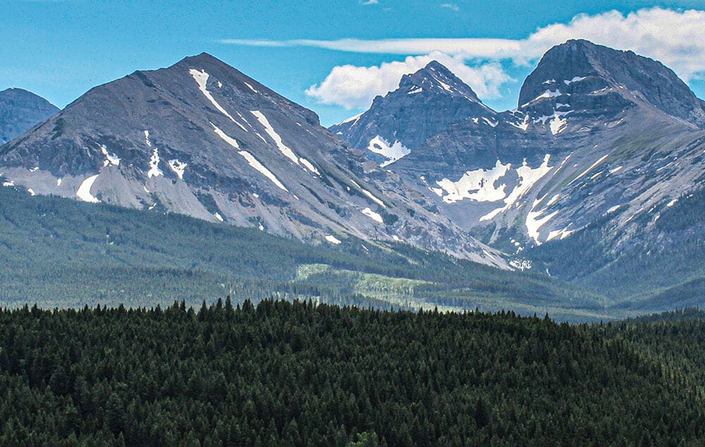 A view of Crowsnest Pass in Alberta