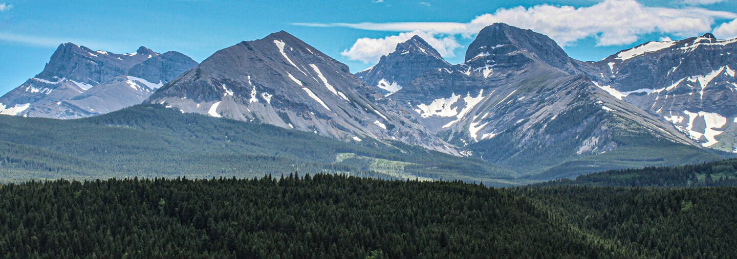 A view of Crowsnest Pass in Alberta