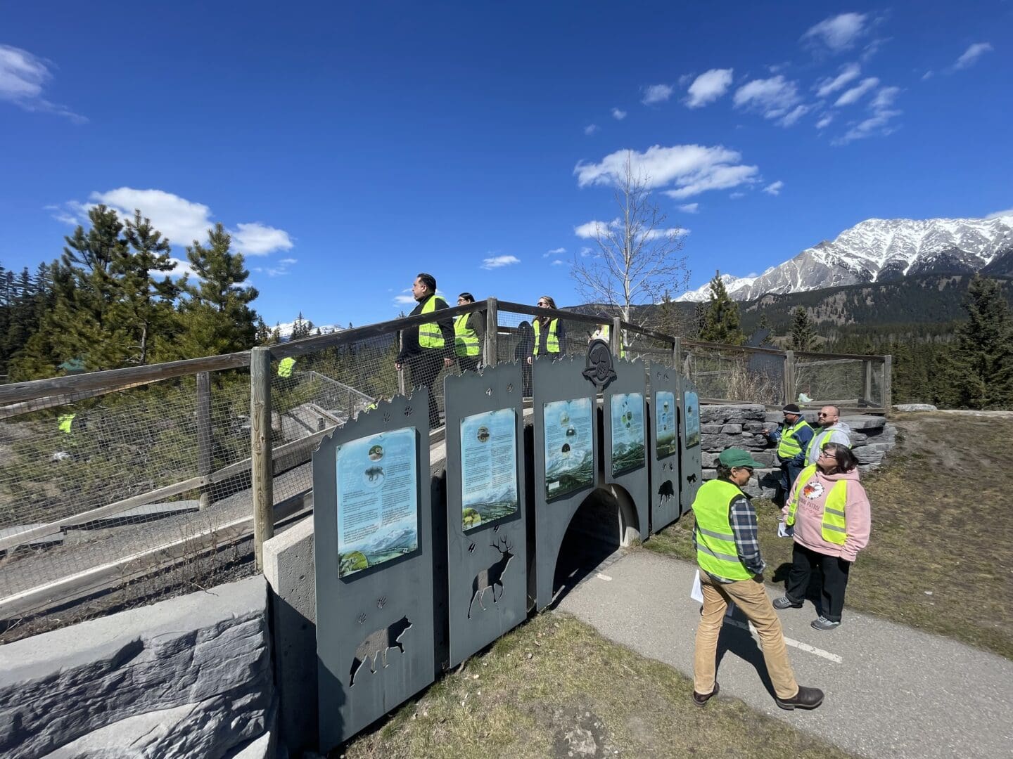 Field trip attendees at the Canadian Ecological Connectivity Conference
