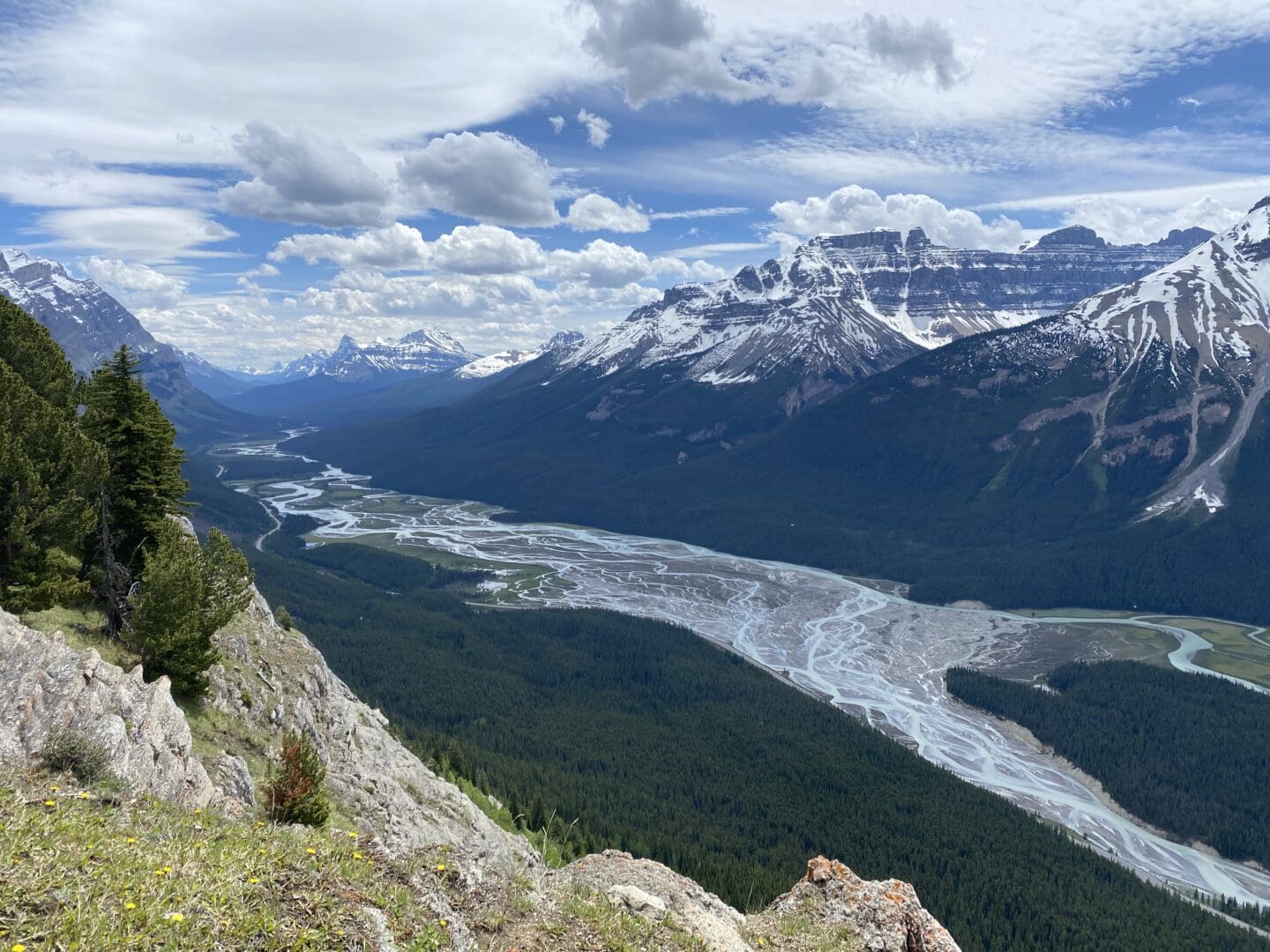 The North Saskatchewan River valley