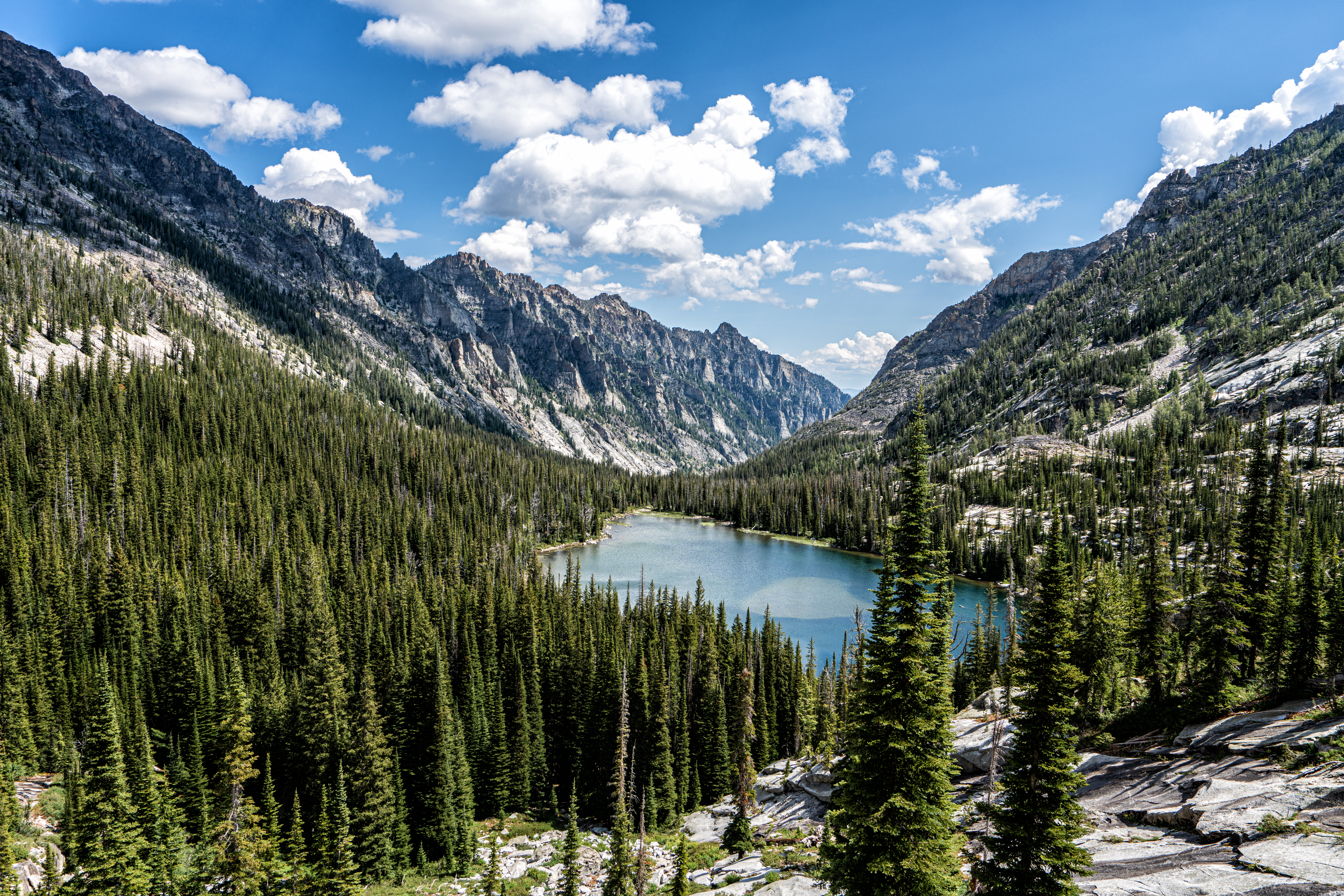 A view of the Bitterroot Mountains in Montana